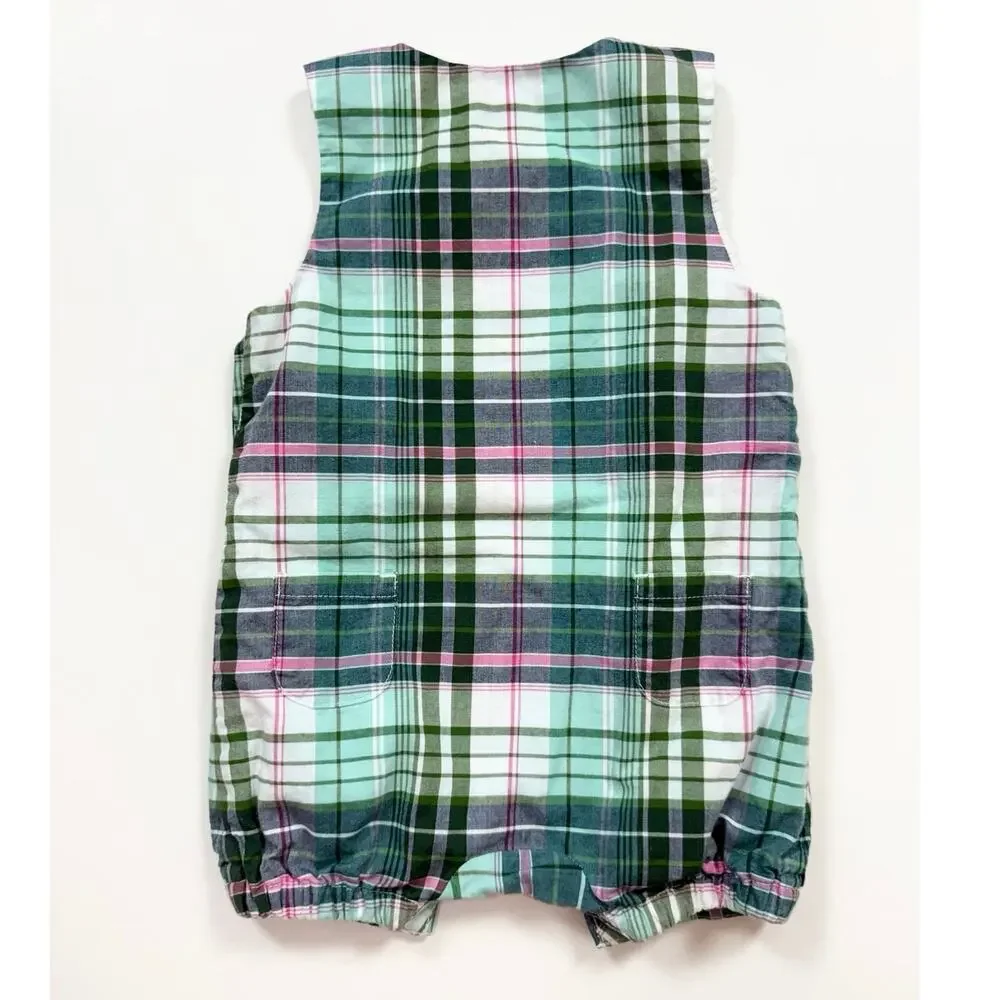 Janie and Jack Plaid Shortall
